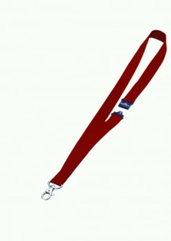 Image of Durable Red Textile Badge Necklace 20mm Pack of 10 813703