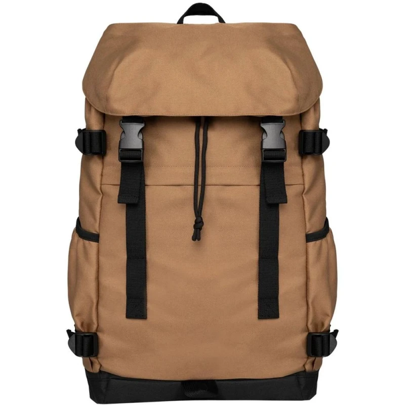 Image of Native Spirit Mens Plain Polyester Backpack in Camel Camel Male