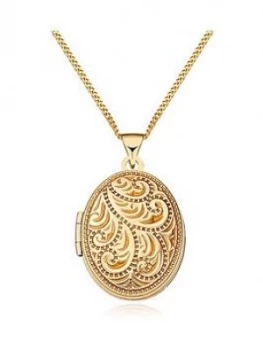 image of Beaverbrooks 9Ct Gold Filigree Family Locket