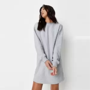 Missguided Petite Basic Sweater Dress - Grey