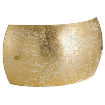 Image of Fan Europe Lighting - Fan Europe VANITY 2 Light Flush Wall Light Gold 27x15x8.5cm