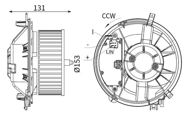 Image of Blower motor MAHLE AB 431 000S