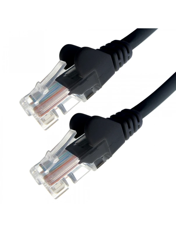 Image of Connekt Gear 20m RJ45 CAT5e UTP Stranded Flush Moulded Network Cable - 24AWG - Black 28-0200BK