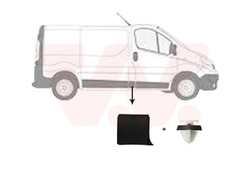 Image of VAN WEZEL Trim / Protective Strip, sidewall VAN WEZEL 4396424