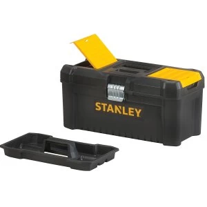 image of Stanley Tools Basic Toolbox With Organiser Top 16in