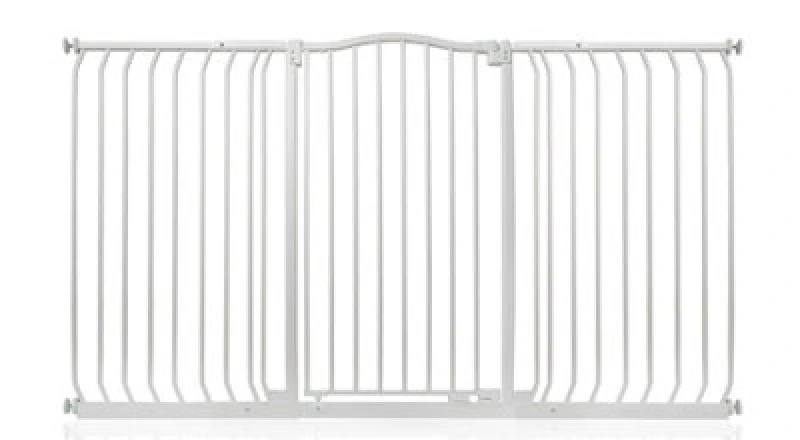 Image of Bettacare Extra Tall Curved Top Dog Gate, 161Cm - 170Cm, Matt White, Extra Tall 100Cm In Height, Pressure Fit Pet Gate