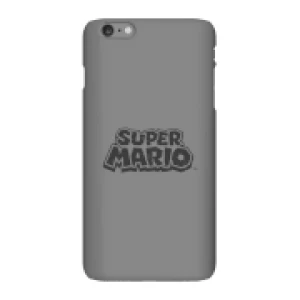 image of Nintendo Super Mario Distressed Logo Phone Case - iPhone 6 Plus - Snap Case - Gloss