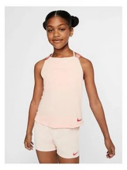 image of Nike Dry Older Girls Elastika Training Vest - Coral