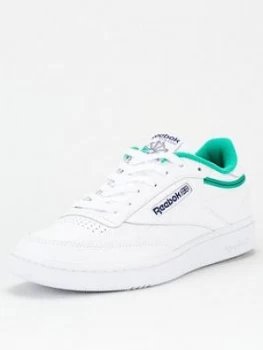 image of Reebok Club C 85 - White/Green, Size 11, Men