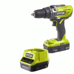 image of Ryobi R18PD3 ONE+ 18v Cordless Compact Combi Drill 1 x 1.3ah Li-ion Charger No Case