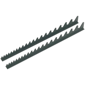 Image of Sealey 2 Piece Sharks Tooth Spanner Rack Set