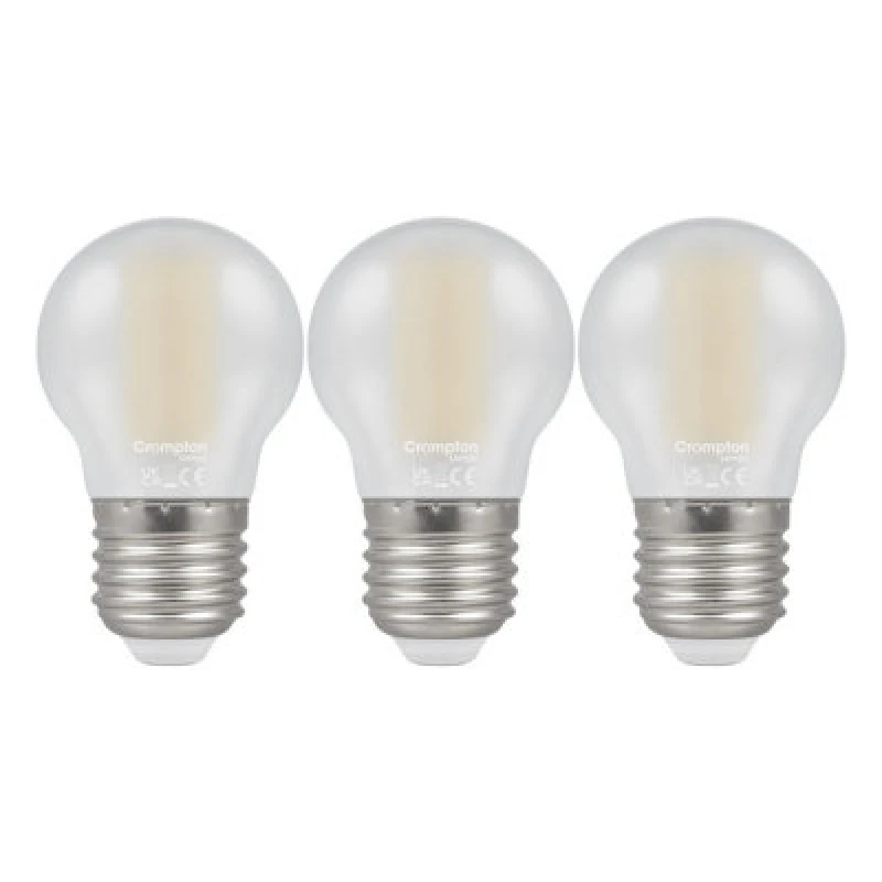 Image of Crompton Lamps LED Golfball 4.2W E27 Filament Warm White Pearl (40W Eqv)