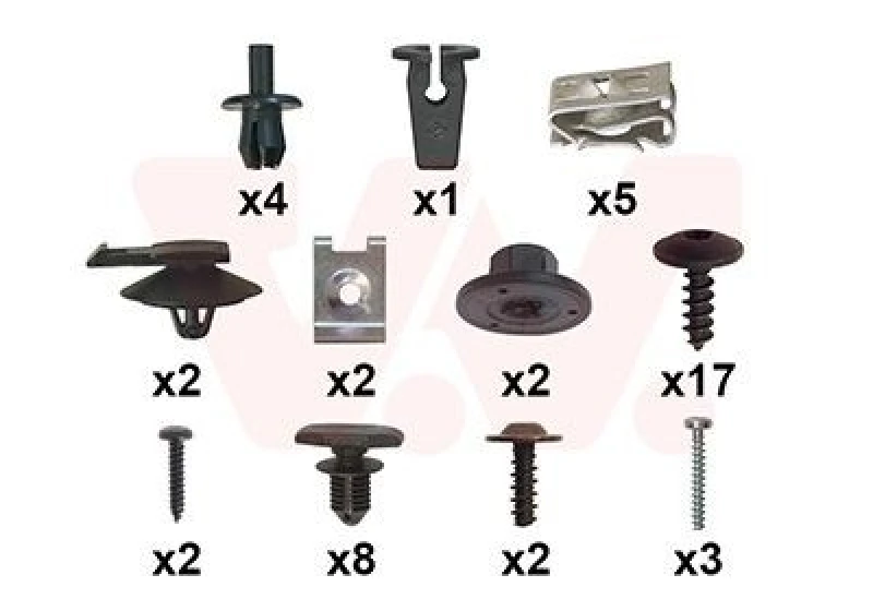 Image of VAN WEZEL Mounting Kit, bumper VAN WEZEL 5742794