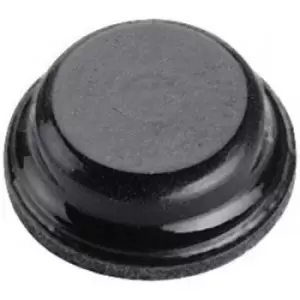 Image of 3M SJ 5076 Foot self-adhesive, circular Black (Ø x H) 8mm x 2.8mm