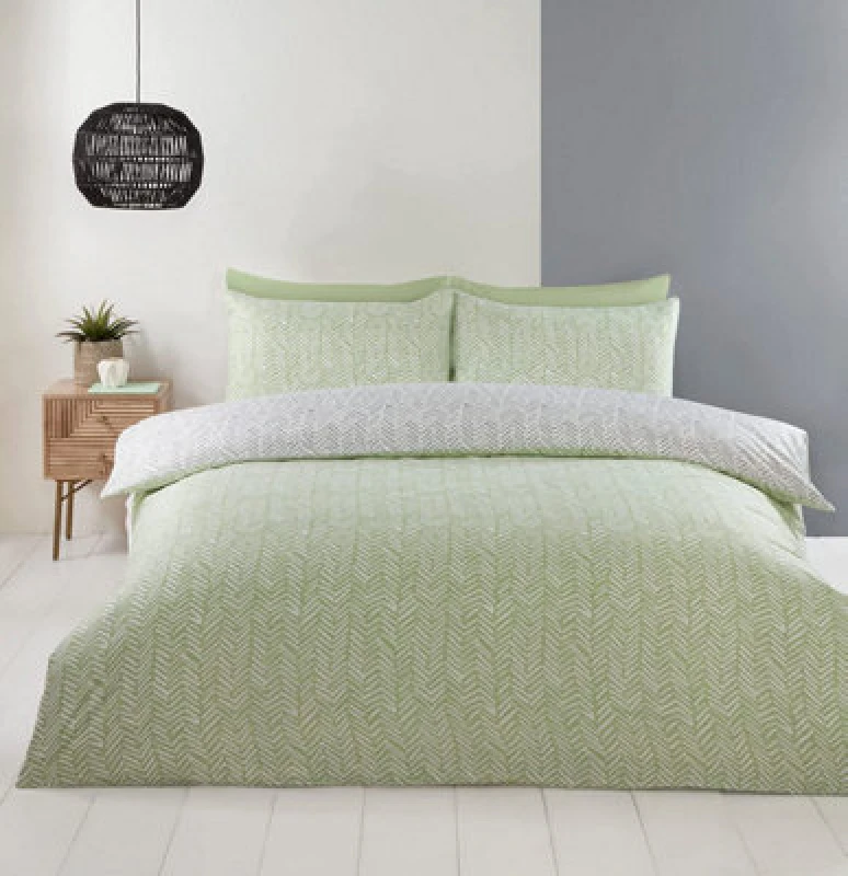 Image of Rapport Helston Green Single Duvet Cover Set
