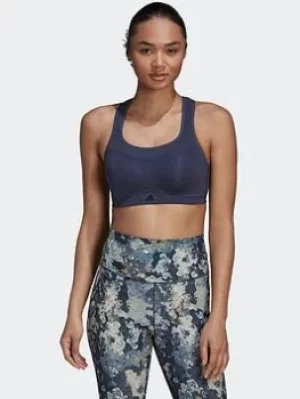 Image of adidas Tlrd Impact Training High-support Bra, Blue, Size 2Xs, Women