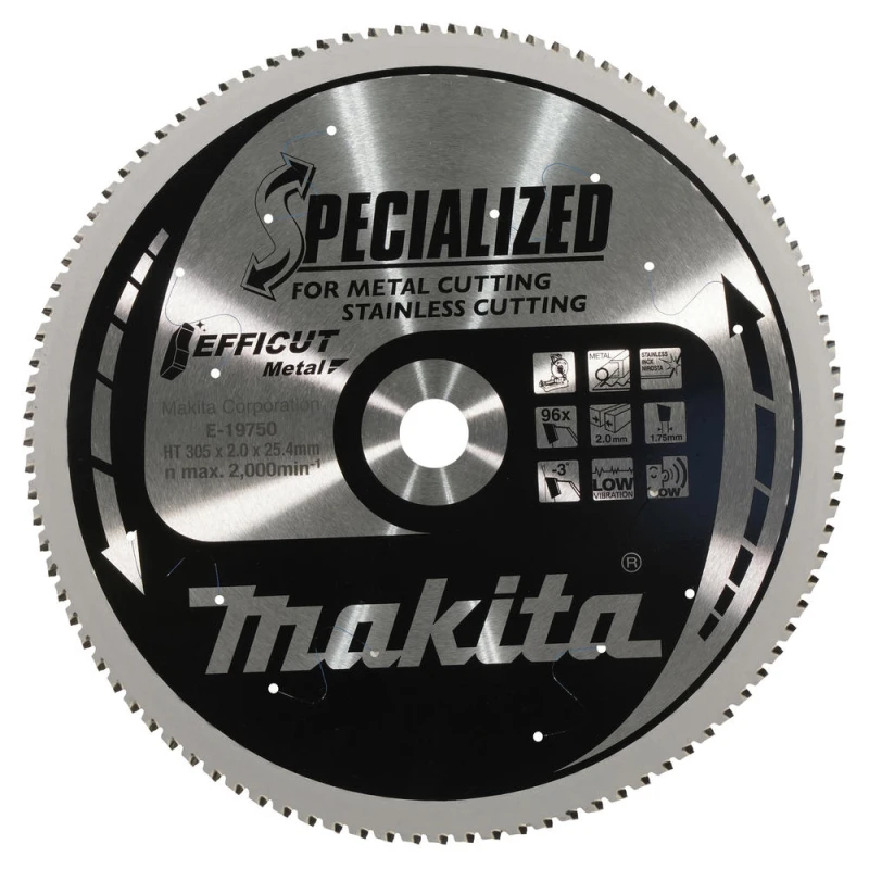 Image of Makita SPECIALIZED Efficut Metal Circular Saw Blade E-19750 Diameter: 305mm