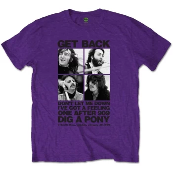 Image of The Beatles - 3 Savile Row Unisex Large T-Shirt - Purple