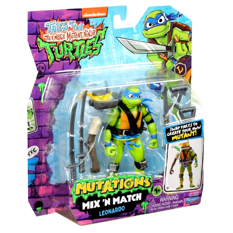Image of Teenage Mutant Ninja Turtles Mutations Mix & Match 4.5-Inch Leonardo Figure