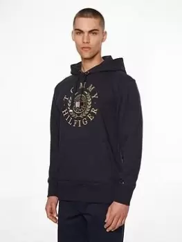 image of Tommy Hilfiger Icon Roundall Graphic Overhead Hoodie