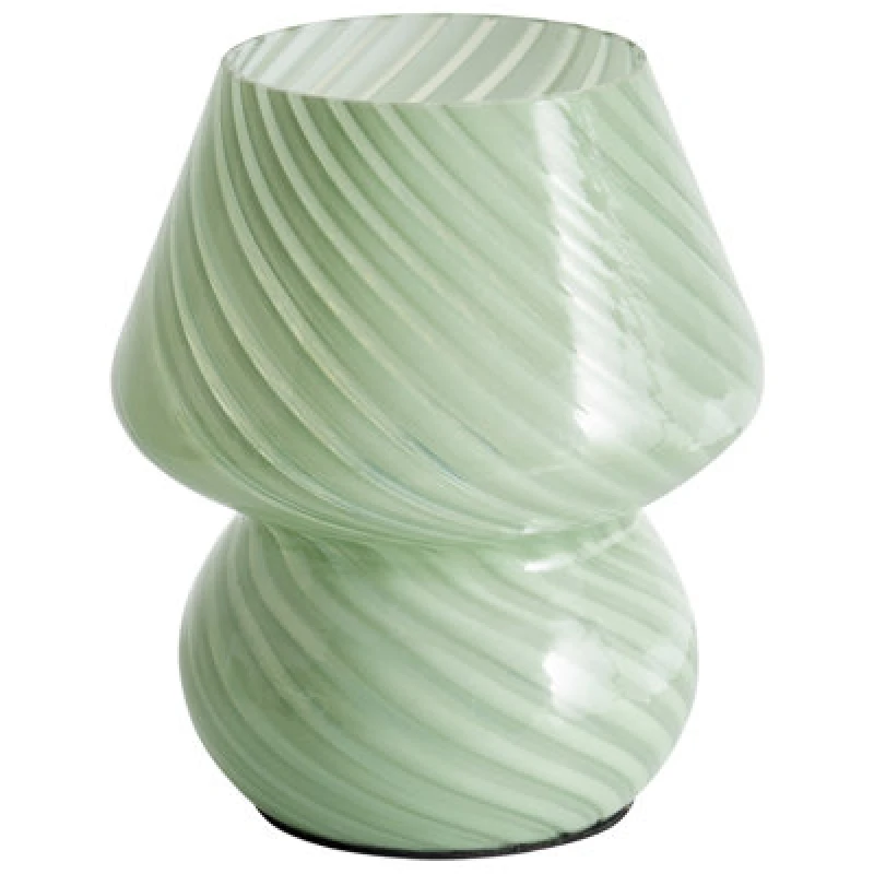 Image of Beliani Table Lamp Lobo Glass Green