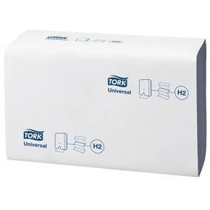 Image of Original Tork Strong Absorbent H Towel Sleeve Z Fold 1 Ply 250 Sheets Blue Pack of 12 Sleeves