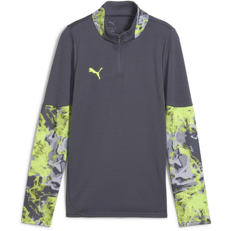 Image of Puma Individualcup 1/4 Zip-Top Jr Drill Top Unisex Kids Galactic Gra unisex 5-6 Yrs