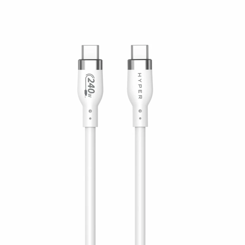 Image of Targus 1M Silicone 240W USB-C Charging Cable - HJ4001WHGL