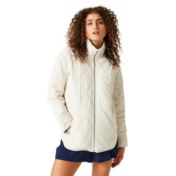 Image of Regatta Womens Courcelle Full Zip Quilted Coat 20 - Bust 45' (114cm) Light Vanilla RWN284-045-20