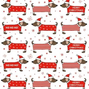 image of Sass & Belle Christmas Dachshund Wrapping Paper