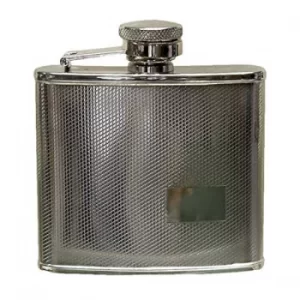 image of Harvey Makin Stainless Steel Hip Flask with Engraving Space