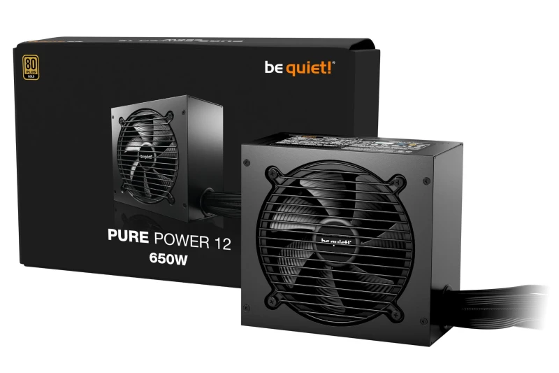Image of Be Quiet! Pure Power 12 650W 80+ Gold Certified ATX Power Supply - BP002EU