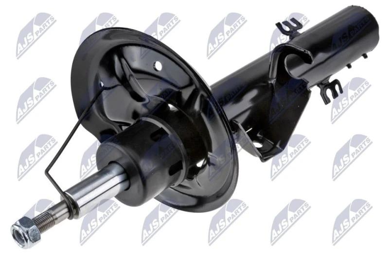 Image of NTY A-BM-028 Shock absorber Front Axle Right, Gas Pressure, Twin-Tube, Suspension Strut, Bottom Clamp Shock Absorber (854)