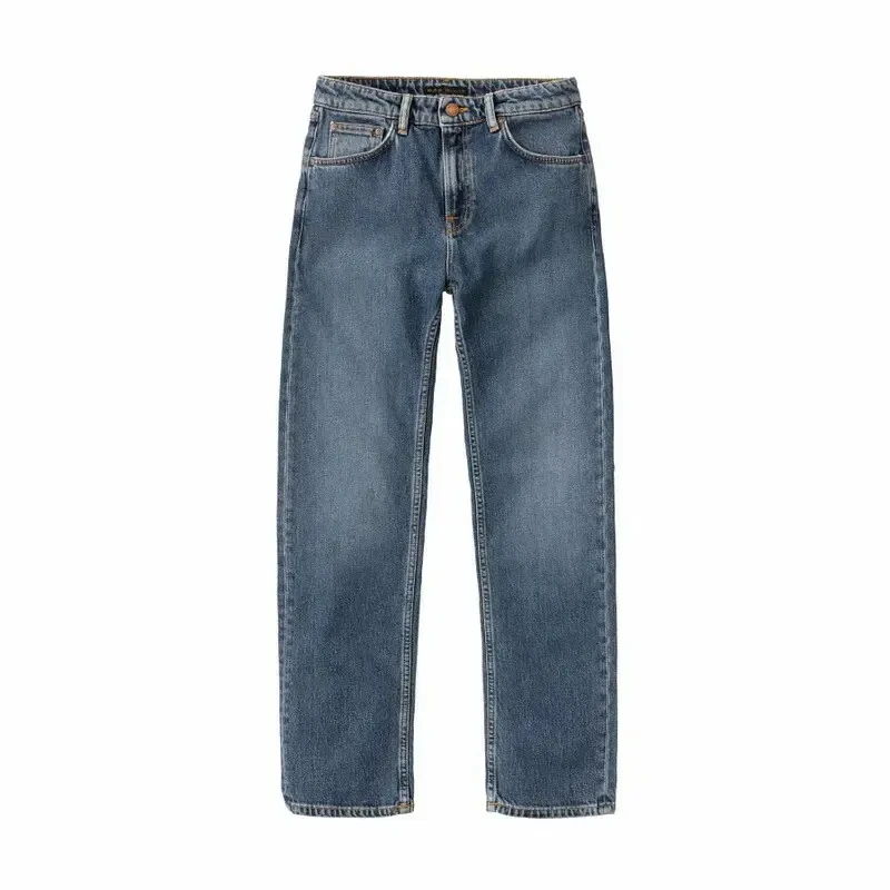 Image of Nudie Jeans Womens jeans Nudie Jeans Straight Sally Bleu Female 26x28