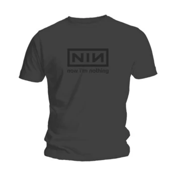 Image of Nine Inch Nails - Now I'm Nothing Unisex Medium T-Shirt - Grey