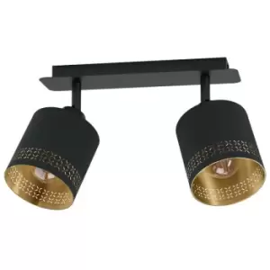 image of Esteperra 2 Lamp Spotlight Bar Black - Eglo