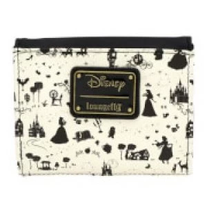 image of Loungefly Disney Princess Aop Faux Leather Zip Around Purse