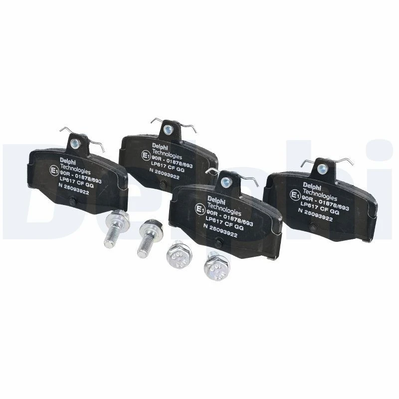 Image of DELPHI Brake pad set DELPHI LP617