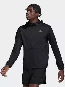 Image of adidas Hiit Training Full-zip Hoodie, Black Size XL Men