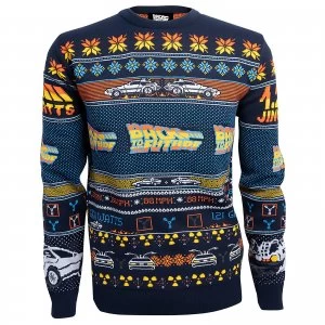 Image of Back to the Future Christmas Knitted Jumper