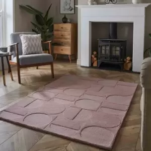 image of Mayfair Arabella 120x170cm Mauve Wool Rug