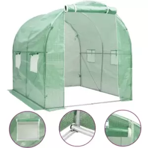 Image of Vidaxl - Greenhouse 4 m² 2x2x2 m Green