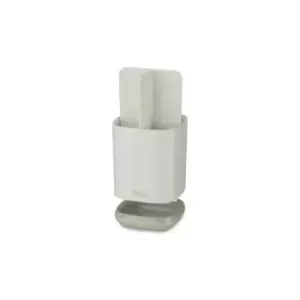 Image of Joseph Joseph Easy-Store - Toothbrush Holder Caddy Bathroom Storage, Compact- Matt Finish, Ecru
