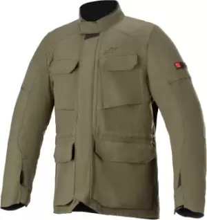 Image of Alpinestars Maverick Waterproof Motorcycle Textile Jacket, green, Size XL, green, Size XL