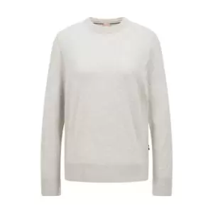 Image of Boss Fibinnat Knit Sweater - Grey