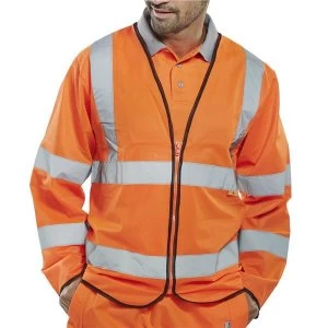Image of Click Fireretardant Large High Visibility Jacket Orange