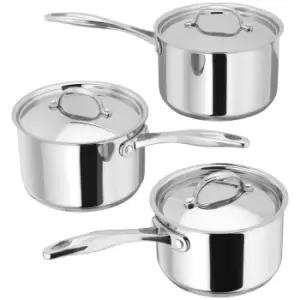 Image of Stellar 7000 3 Piece Saucepan Set