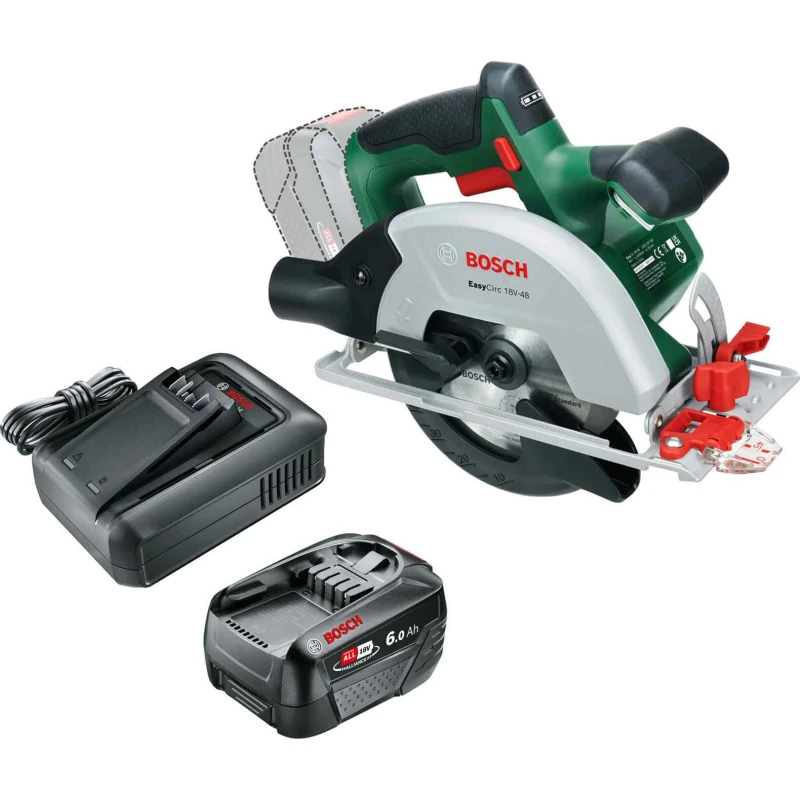 Image of Bosch EASYCIRC 18V-48 18v P4A Cordless Circular Saw 150mm 1 x 6ah Li-ion Charger No Case EASYCIRC 18V-48