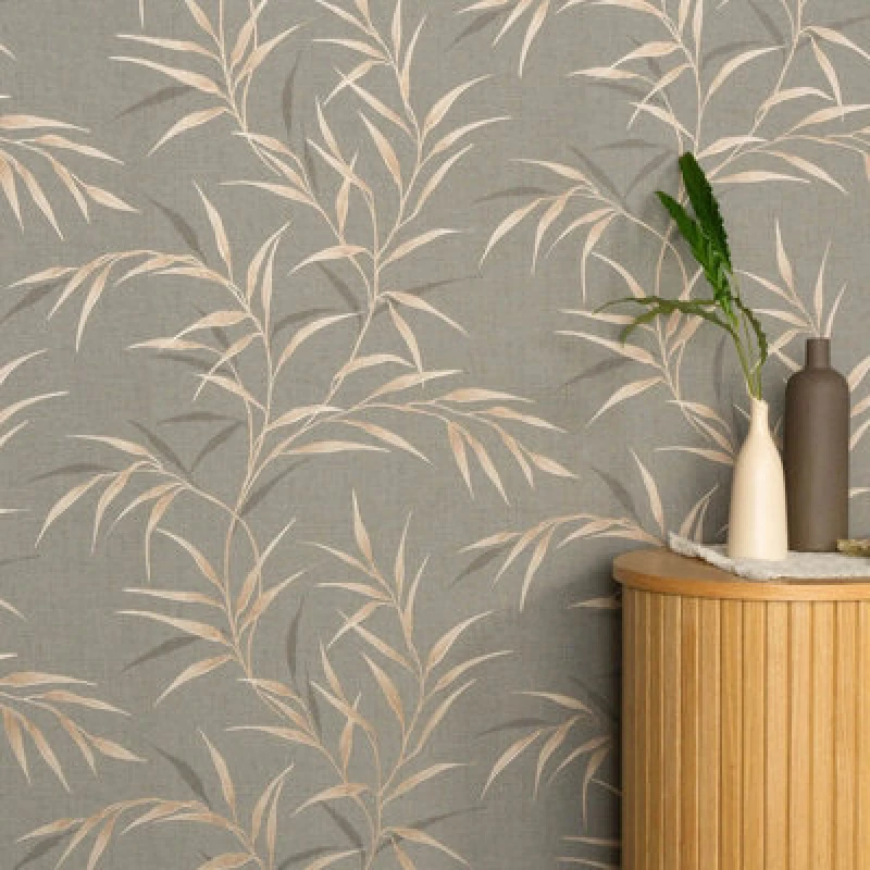 Image of Erismann Nonwoven Wallpaper Brown, Gold - 10,05 X 0,53 M