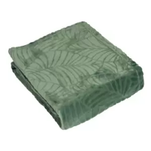 Image of Furn. Folio Throw Cut Fleece Polyester Eucalyptus